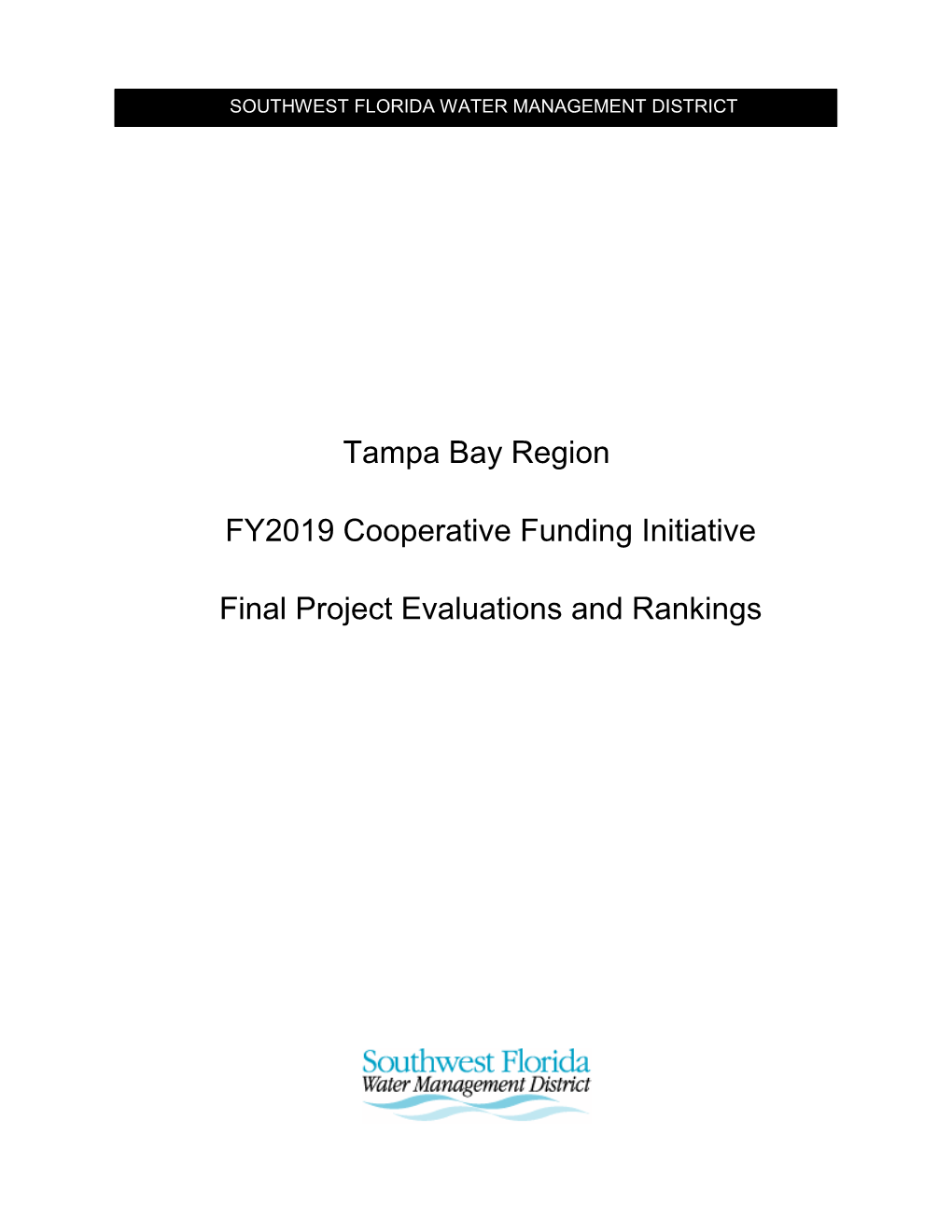 Tampa Bay Region FY2019 Cooperative Funding Initiative Final
