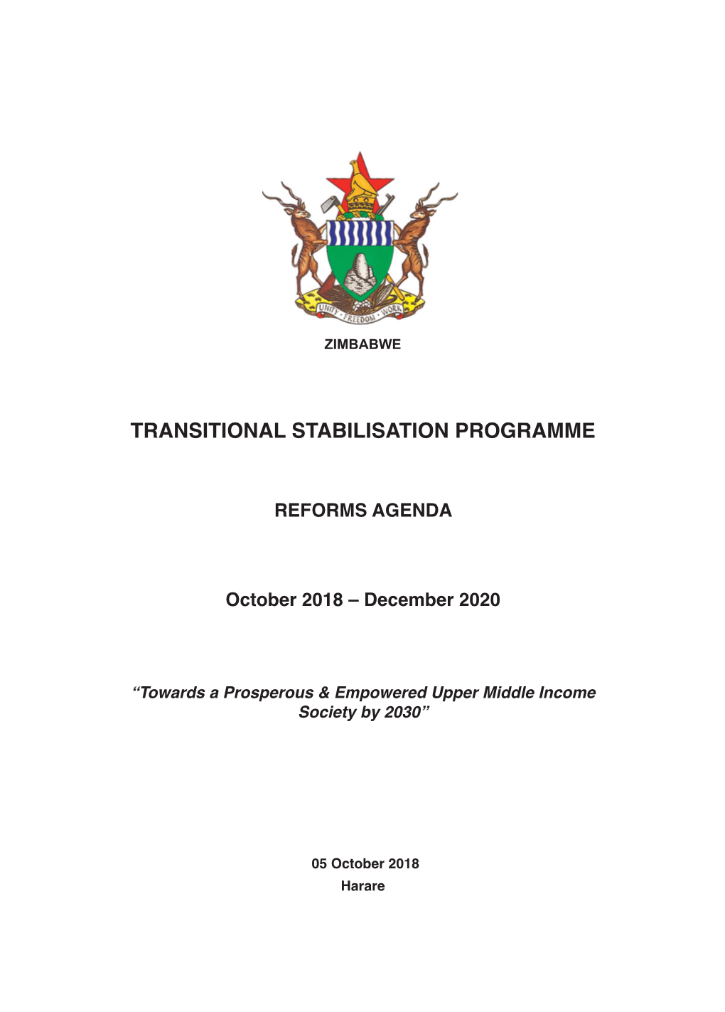 Transitional Stabilisation Programme