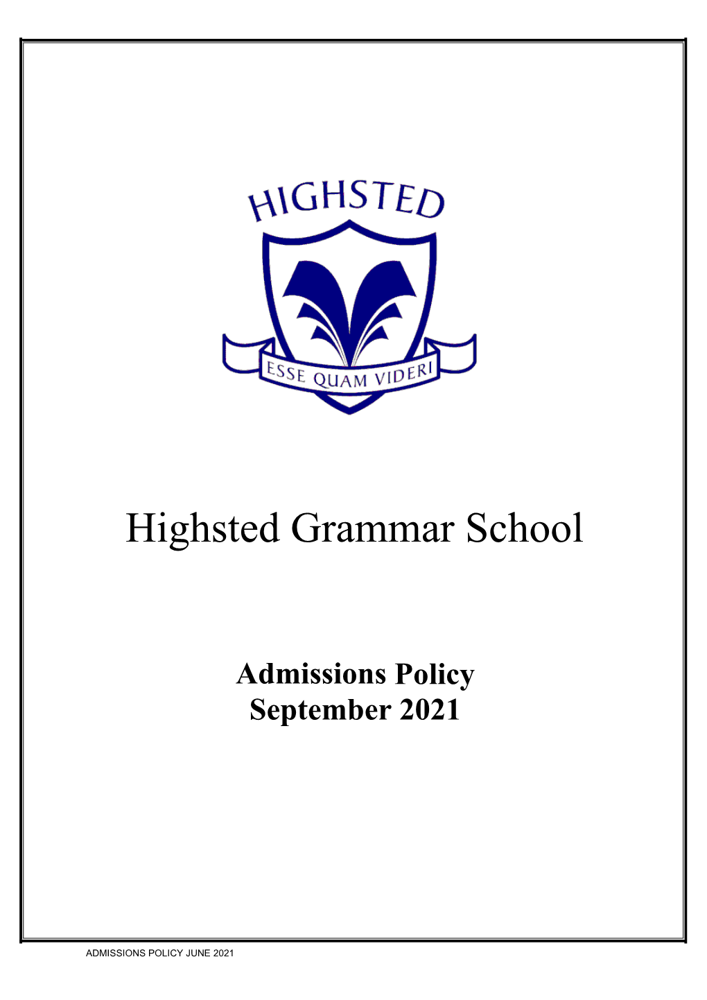 Highsted Grammar School