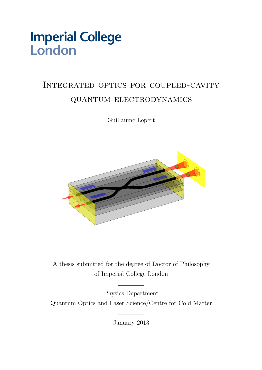 Integrated Optics for Coupled-Cavity Quantum Electrodynamics