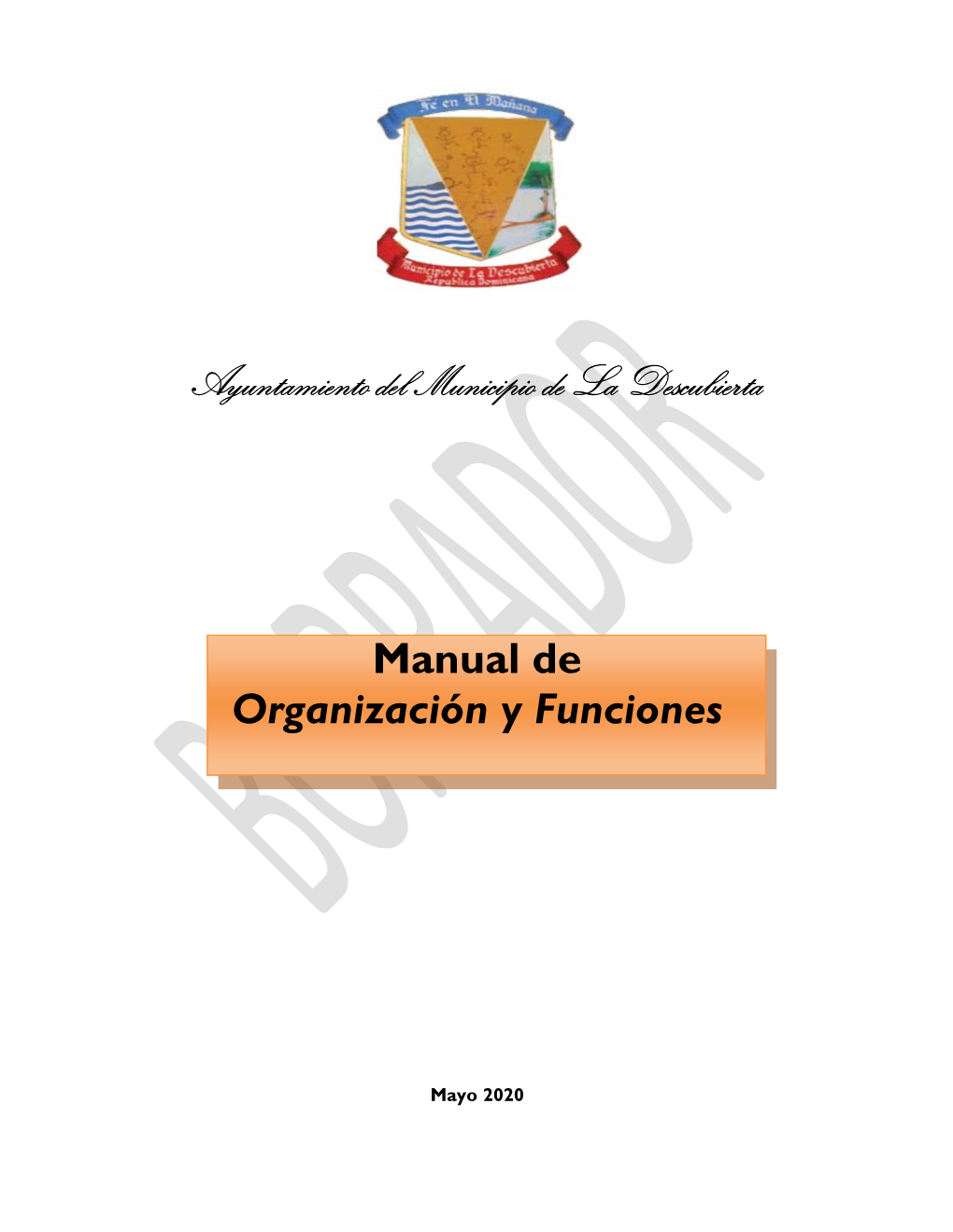 Ayuntamiento Del Municipio De La Descubierta Manual De
