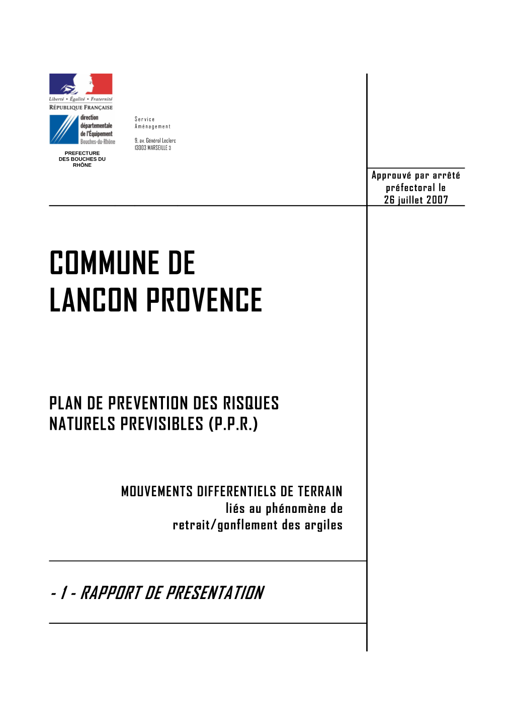 Commune De Lancon Provence