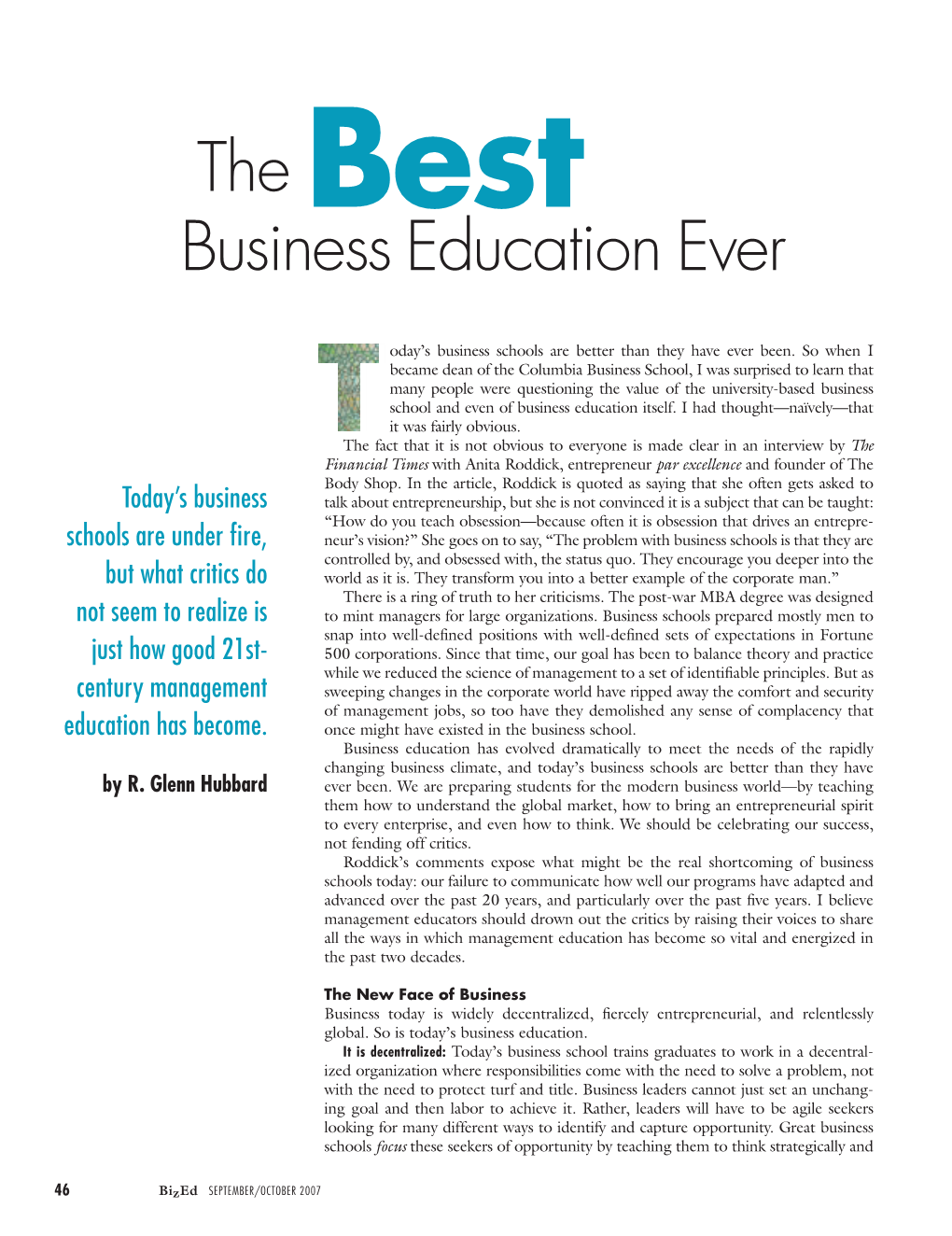 The Best Business Education Ever