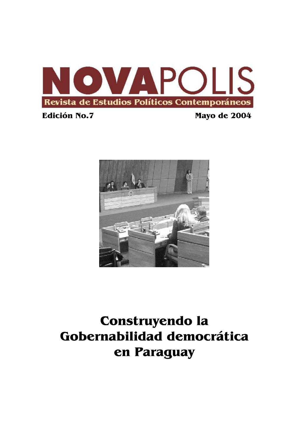 Construyendo La Gobernabilidad Democrática En Paraguay