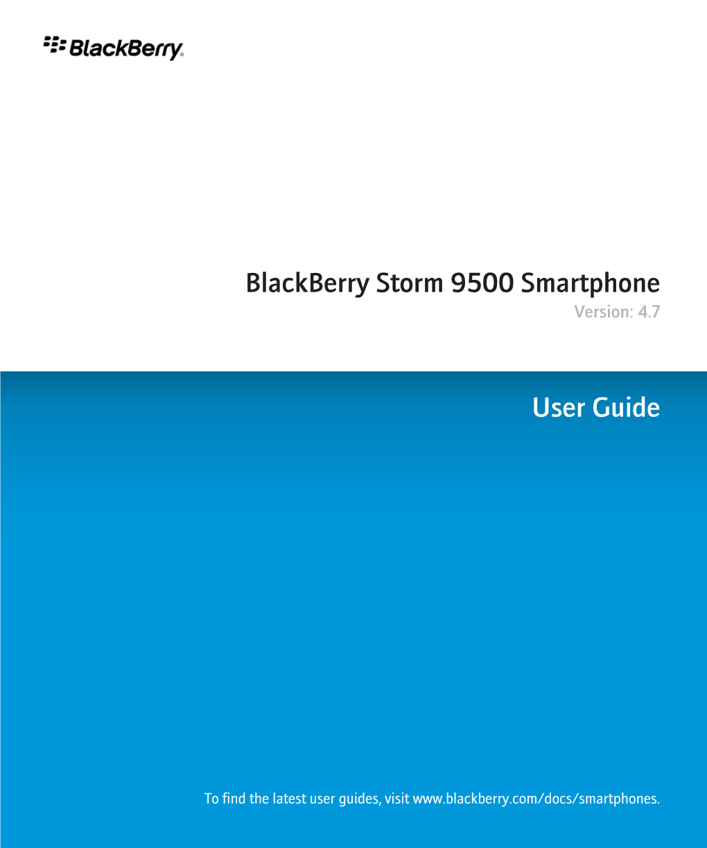 Blackberry Storm 9500 Smartphone Version: 4.7