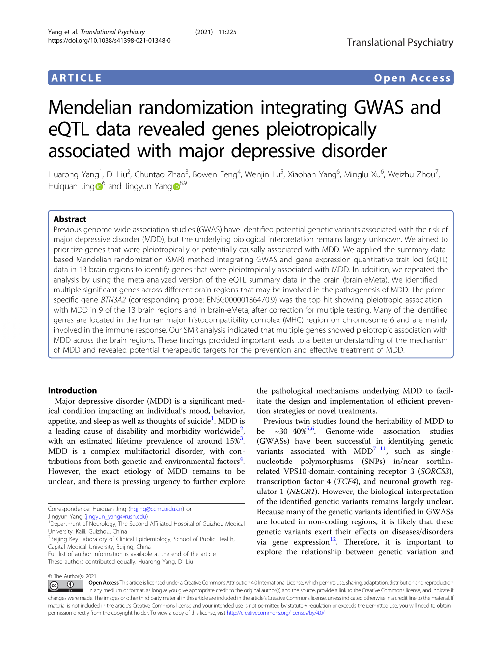 Mendelian Randomization Integrating GWAS and Eqtl Data Revealed