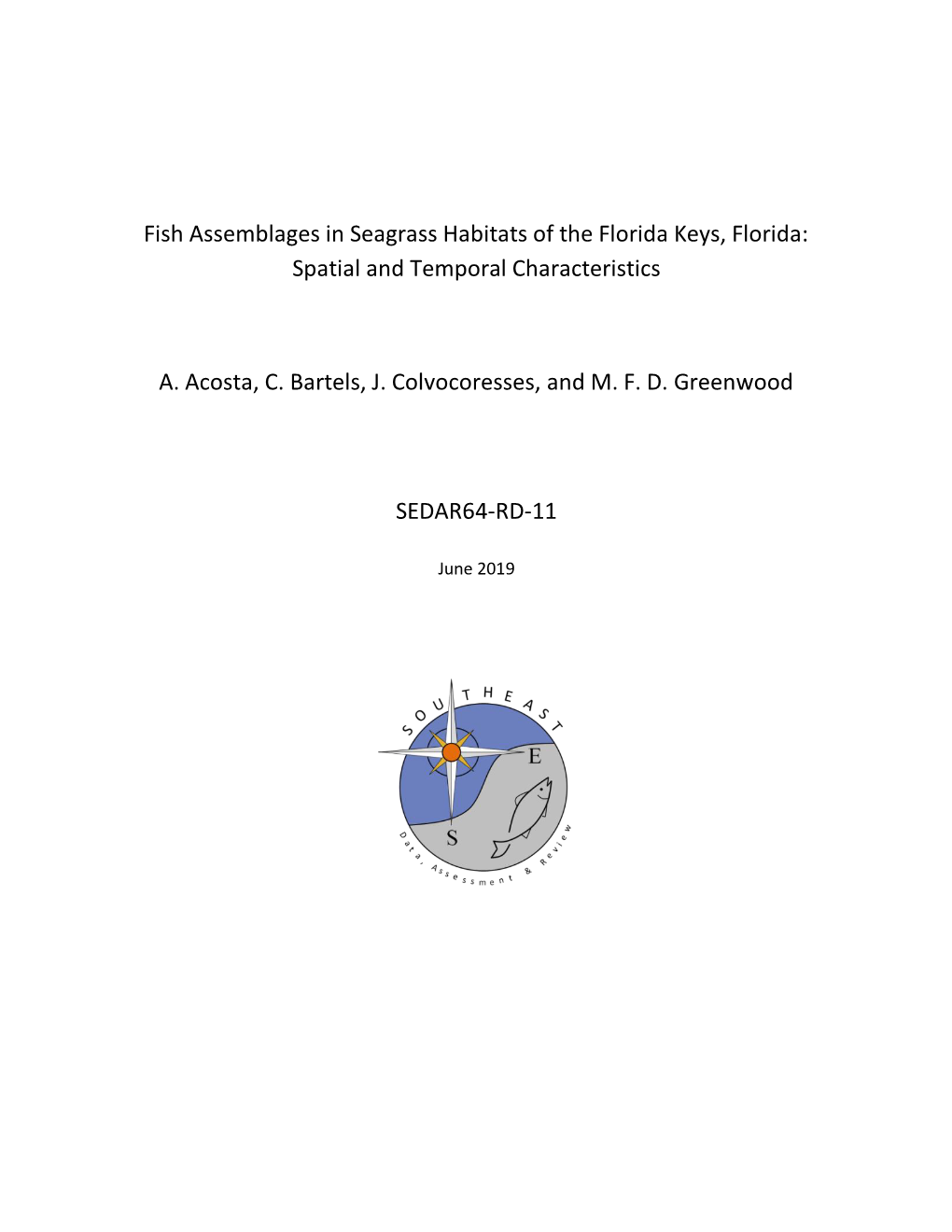 Fish Assemblages in Seagrass Habitats of the Florida Keys, Florida: Spatial and Temporal Characteristics