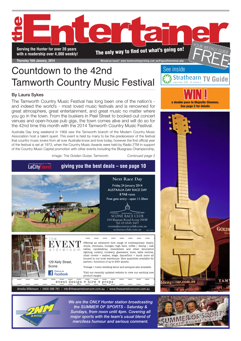 Countdown to the 42Nd Tamworth Country Music Festival