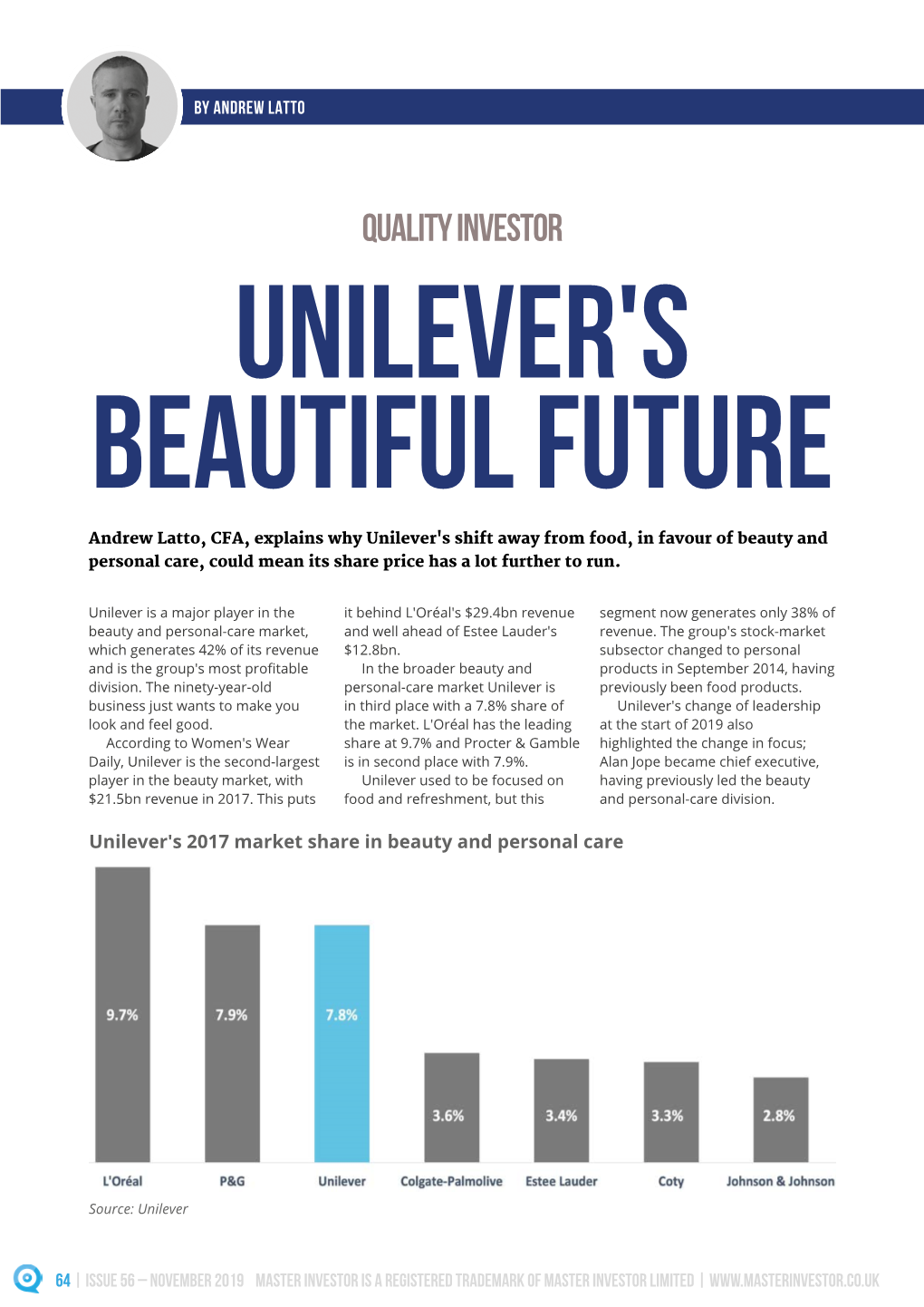 Quality Investor Unilever's Beautiful Future