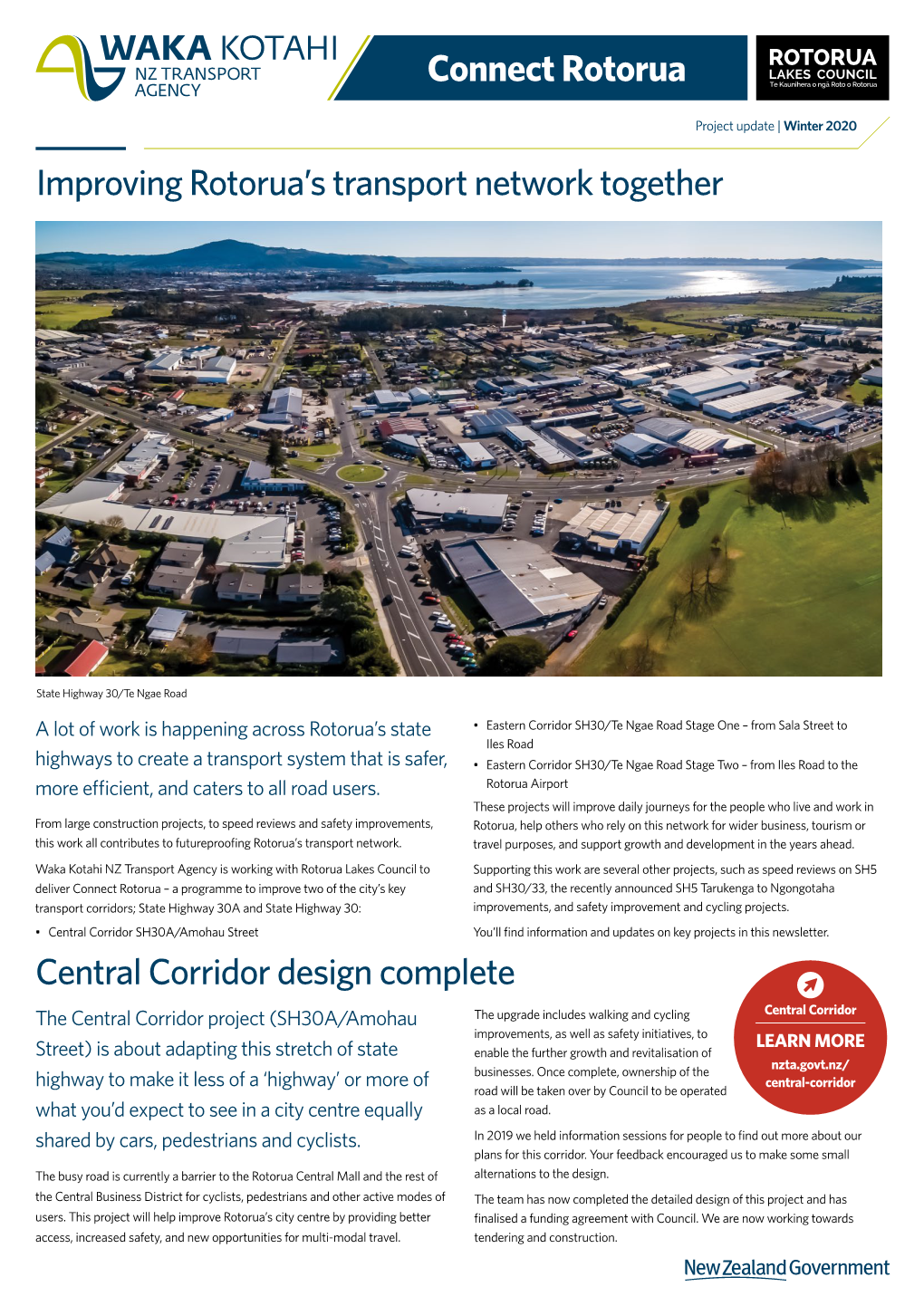 Improving Rotorua's Transport Network Together Central Corridor Design