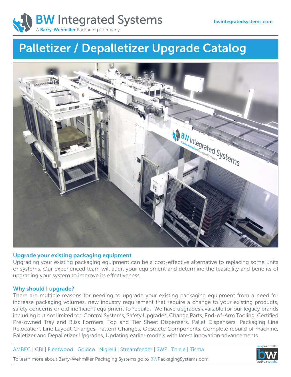 Palletizer / Depalletizer Upgrade Catalog