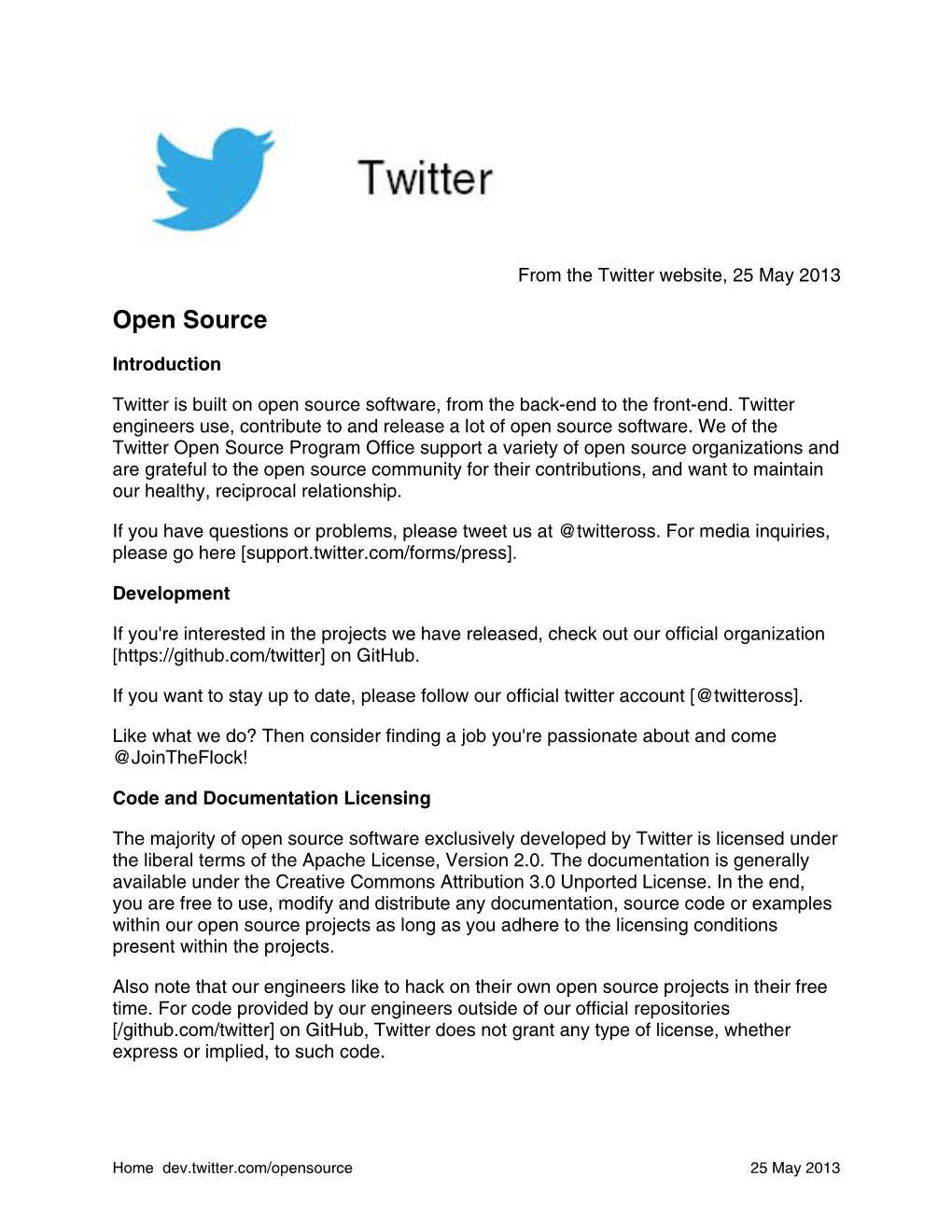 Twitter Open Source