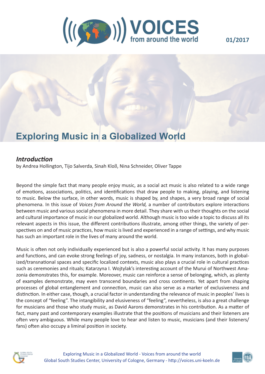 Exploring Music in a Globalized World