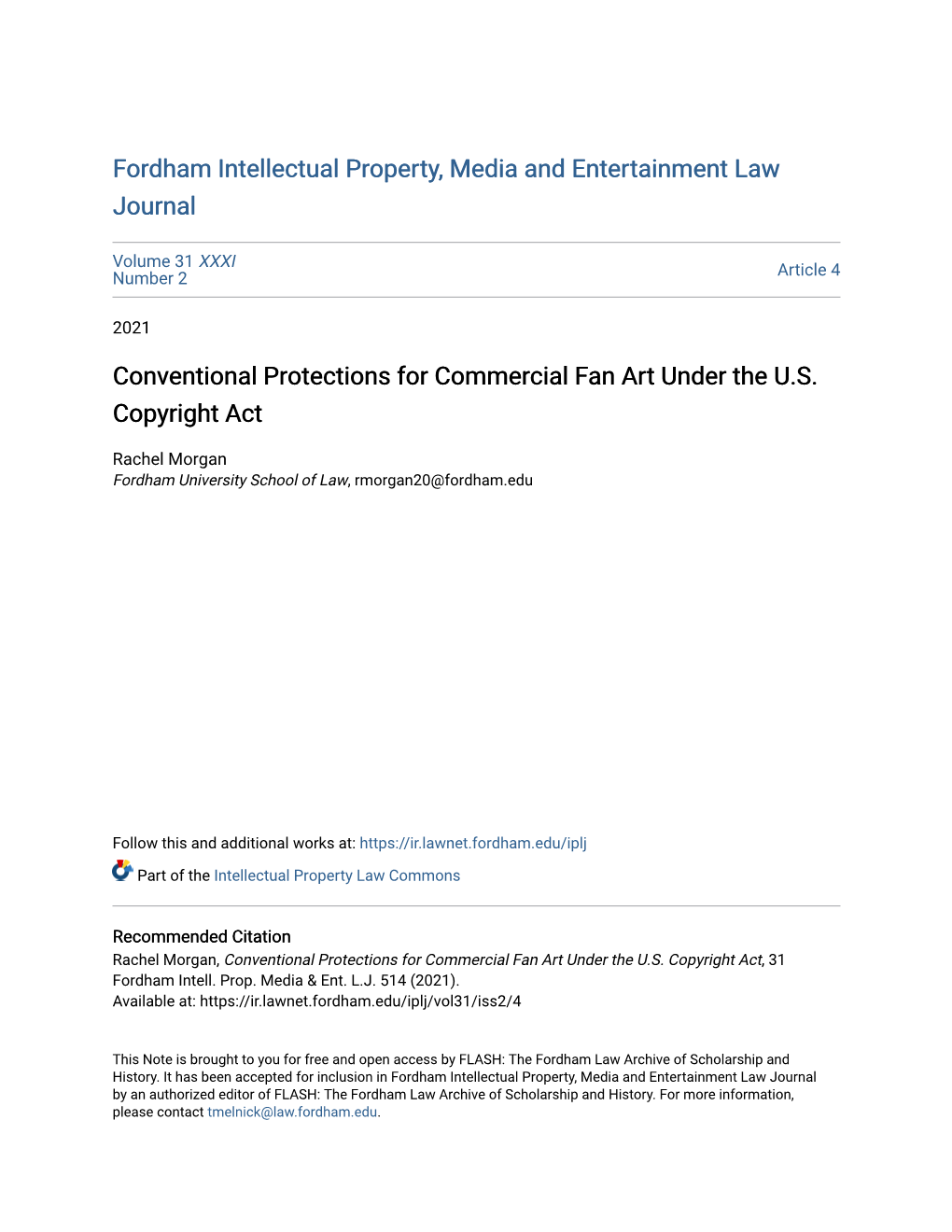 Conventional Protections for Commercial Fan Art Under the U.S. Copyright Act