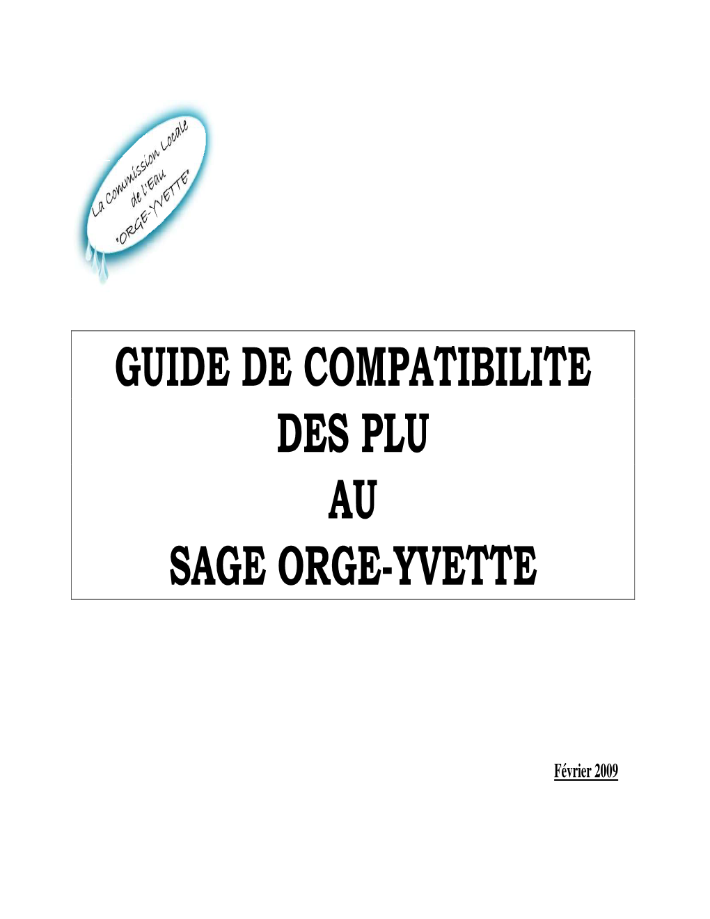 Guide De Compatibilité Des PLU Au SAGE Orge