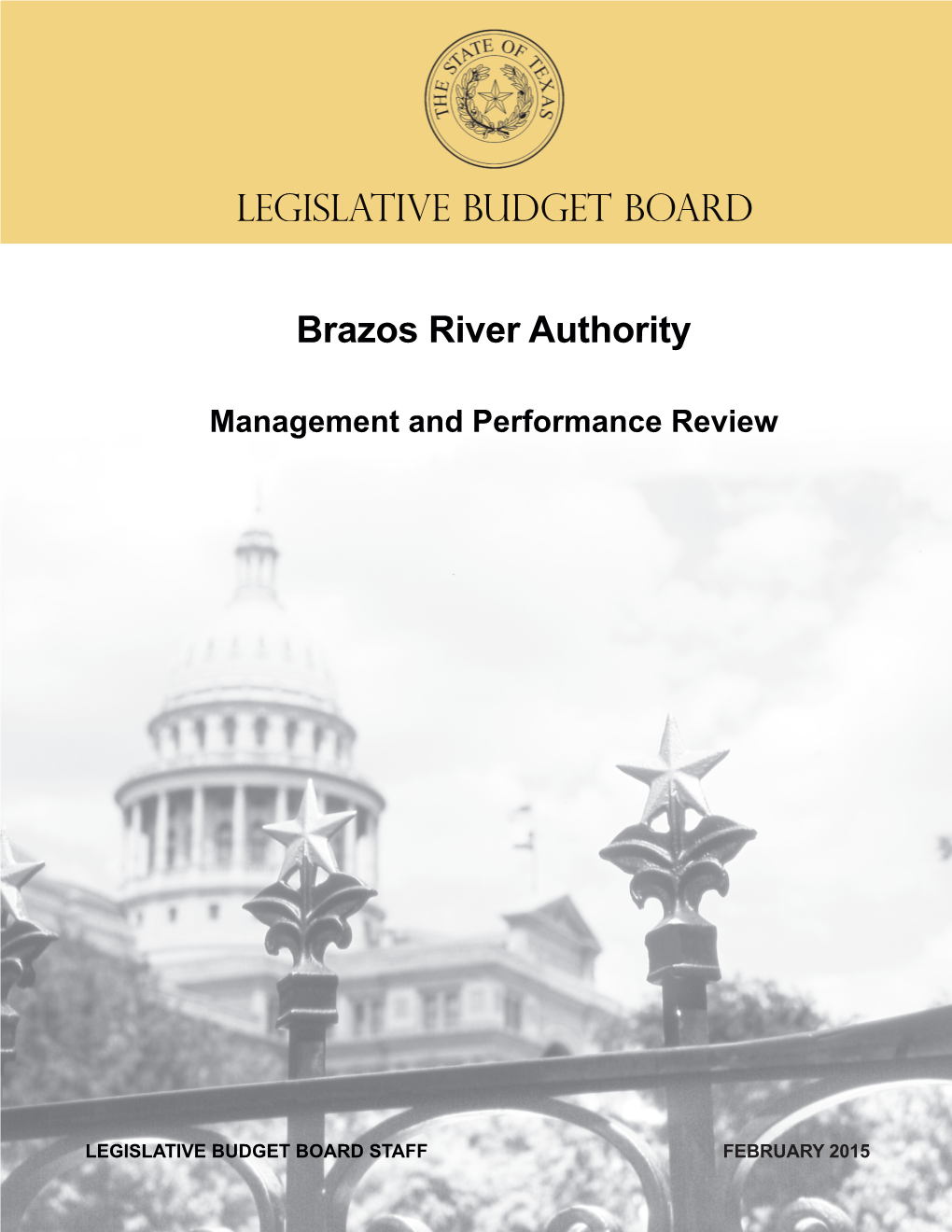 Brazos River Authority Management and Performance Review