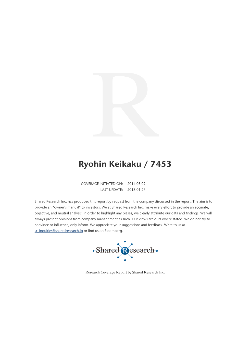 Ryohin Keikaku / 7453