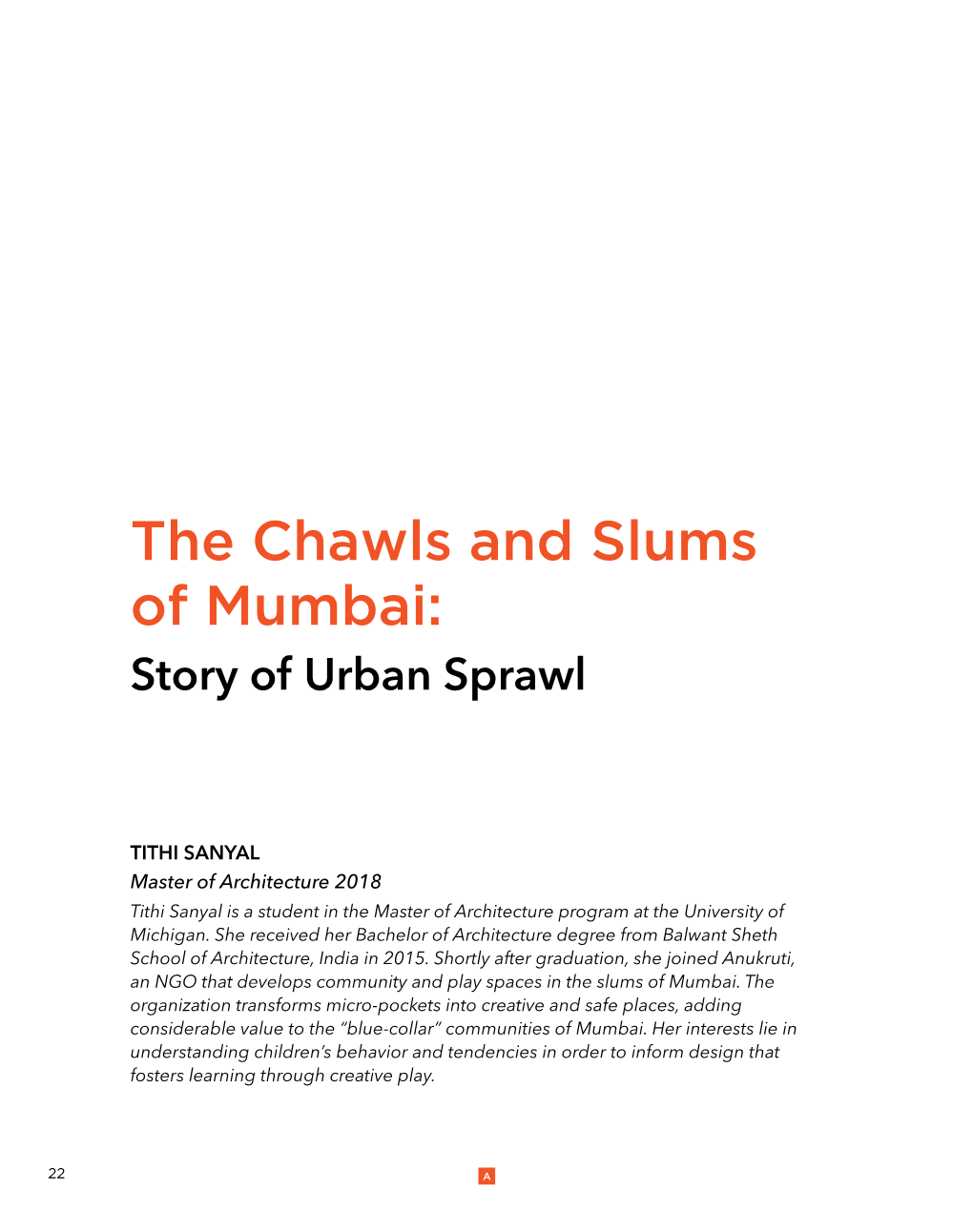 The Chawls and Slums of Mumbai: Story of Urban Sprawl