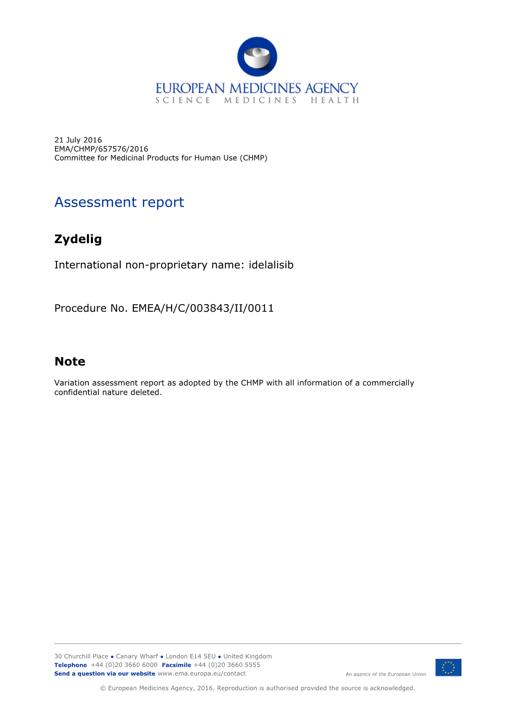 Zydelig-H-C-003843-Ii-0011-Epar-Assessment-Report-Variation En.Pdf