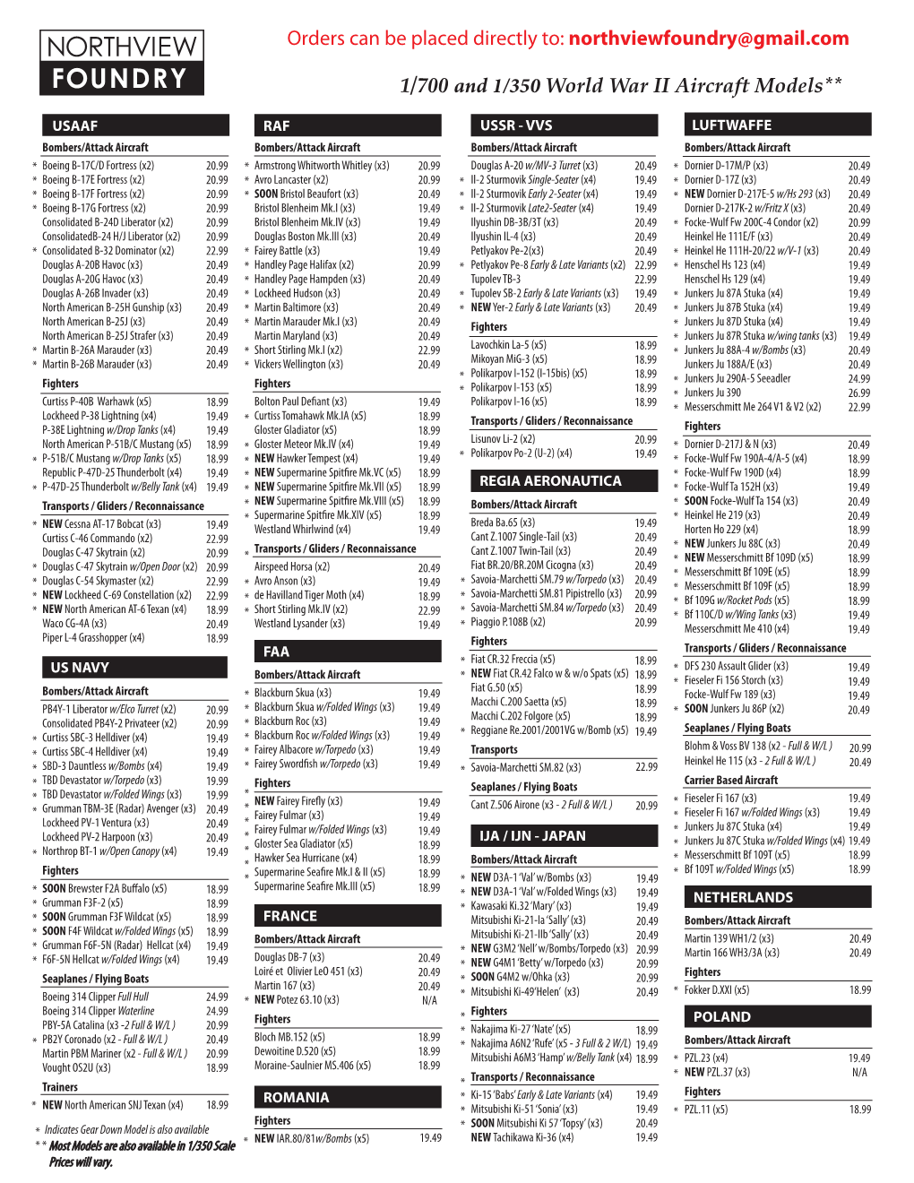 Northview Foundry Catalog A