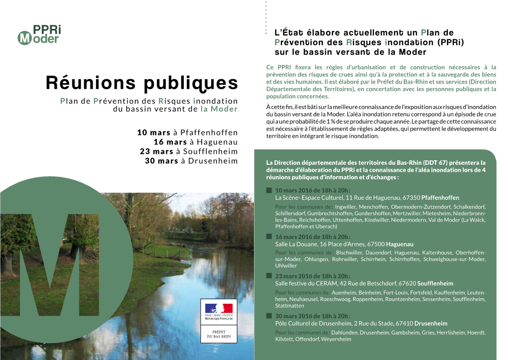 Réunions Publiques Départementale Des Territoires), En Concertation Avec Les Personnes Publiques Et La Population Concernées