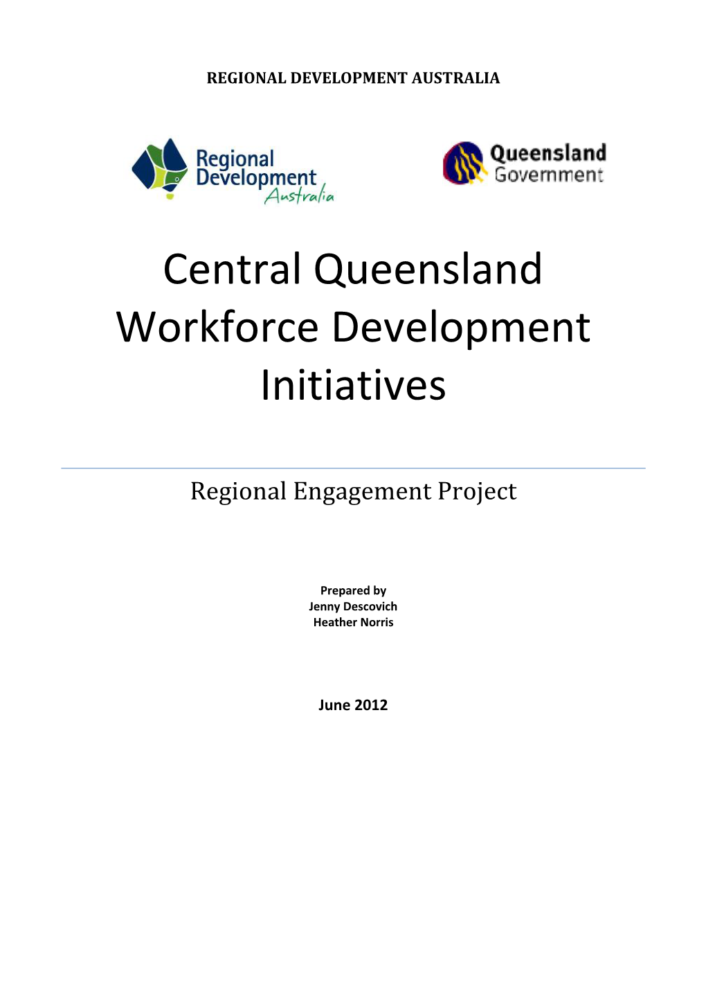 Central Queensland Workforce Development Initiatives