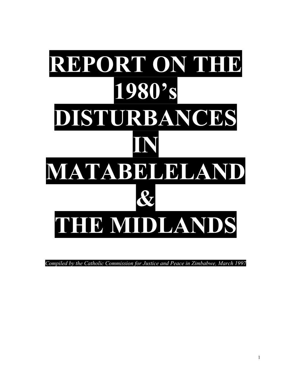 Matabeleland &