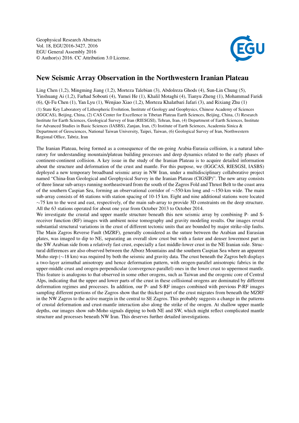 New Seismic Array Observation in the Northwestern Iranian Plateau