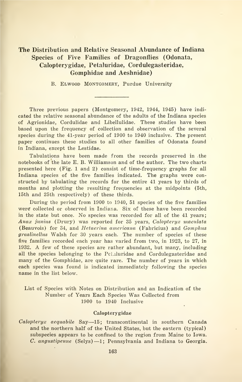 Proceedings of the Indiana Academy of Science