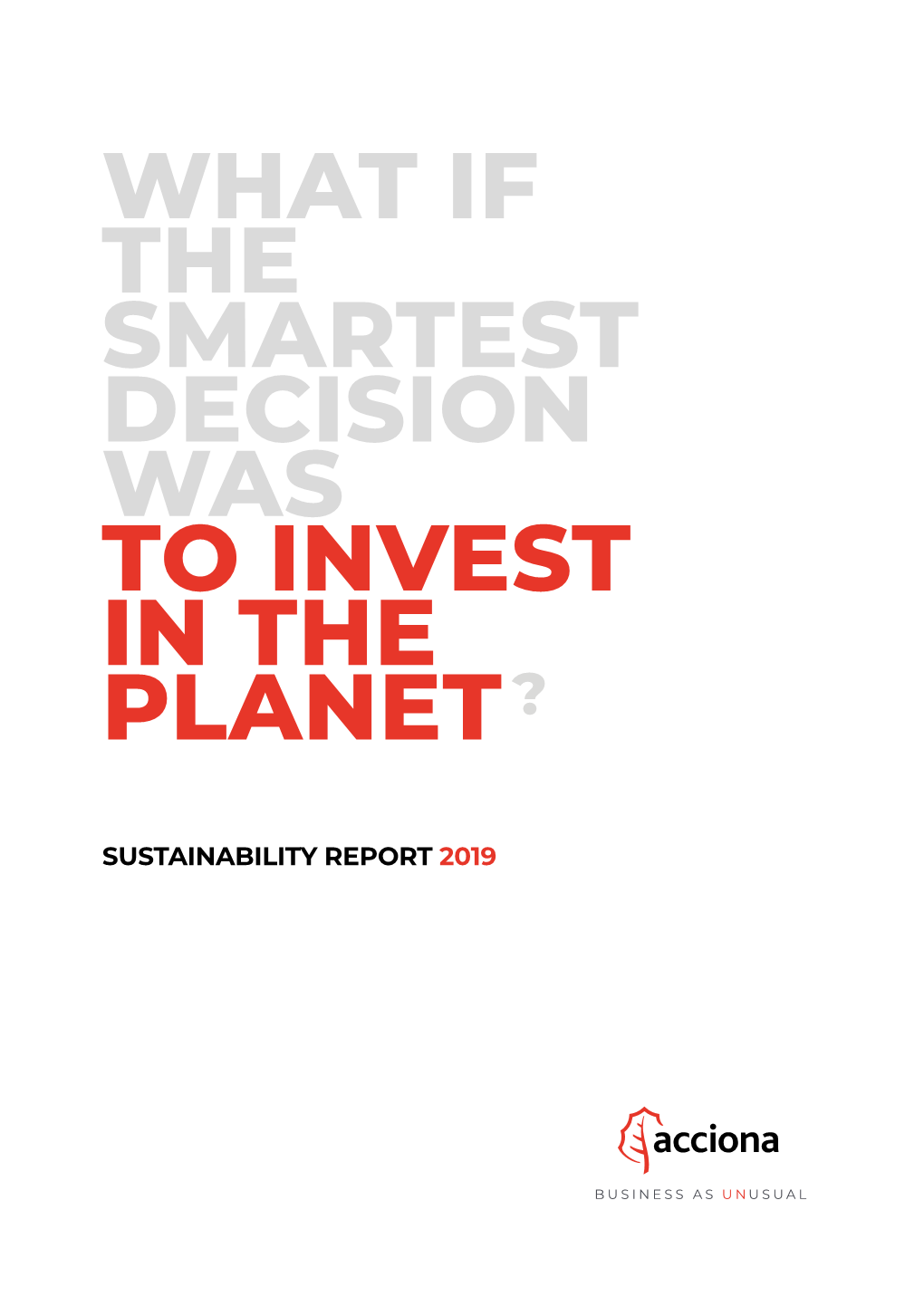 SUSTAINABILITY REPORT 2019 Non-Financial Information Statement 2019