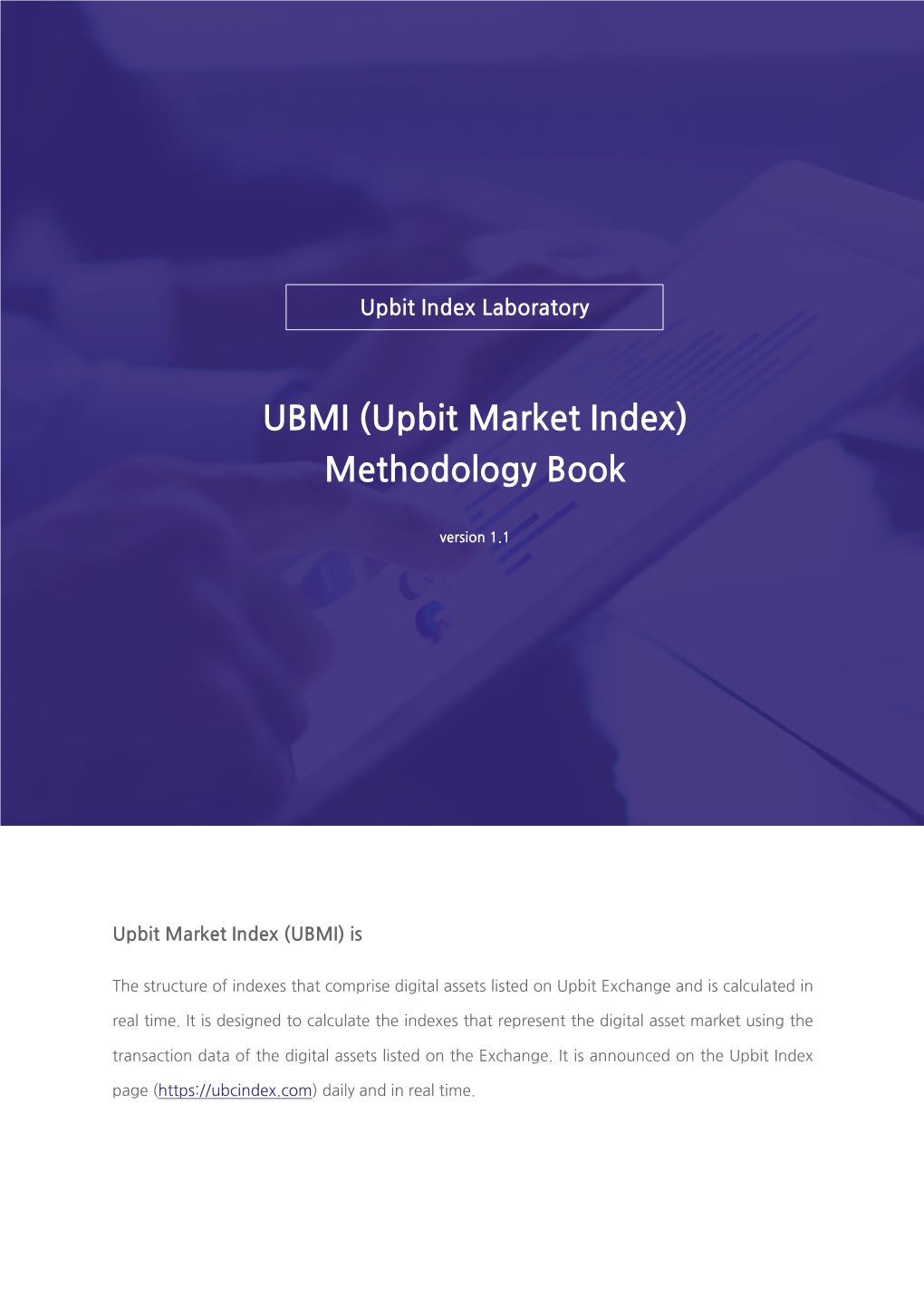 (Upbit Market Index) Methodology Book