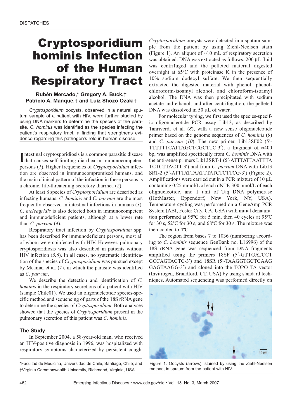 Cryptosporidium Hominis