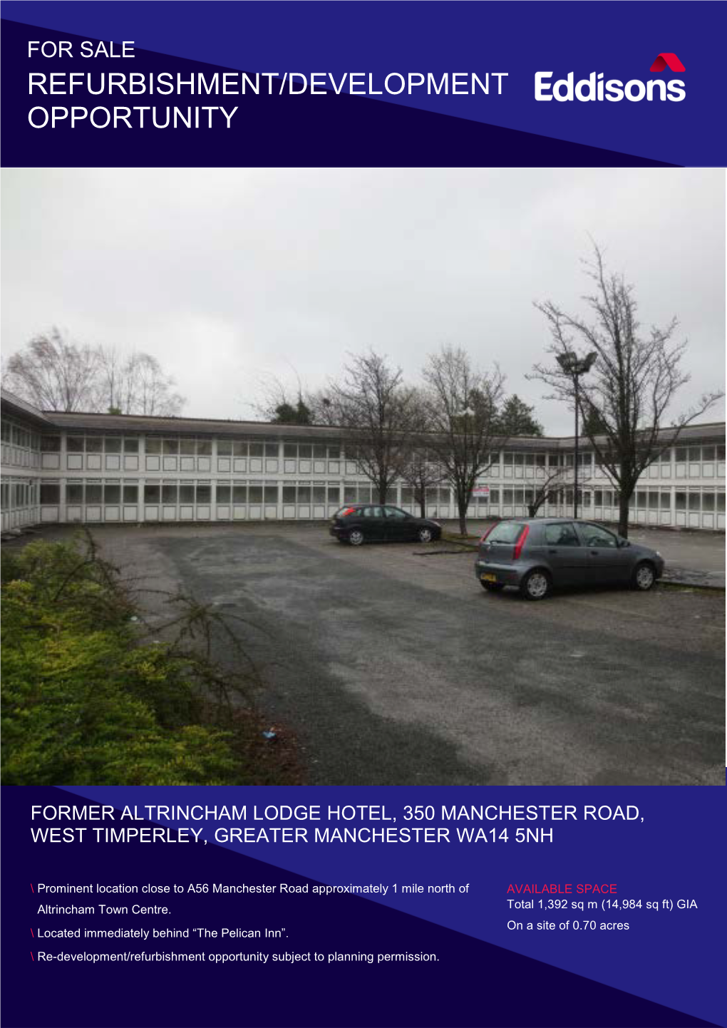 For Sale Refurbishment/Development Opportunity