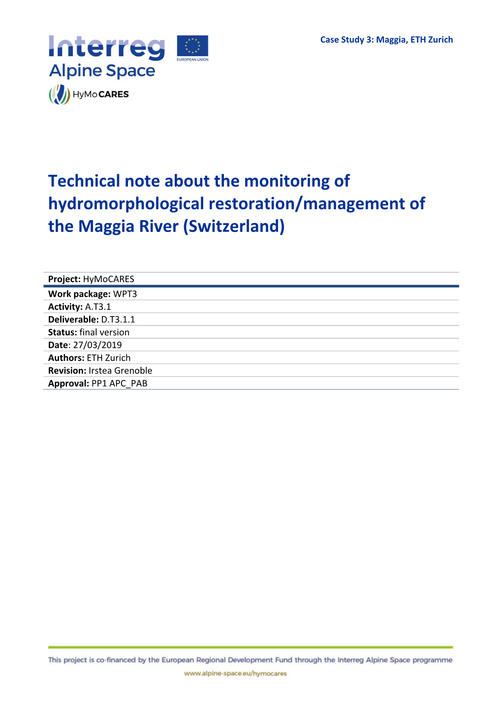 Maggia Technical Report on Monitoring