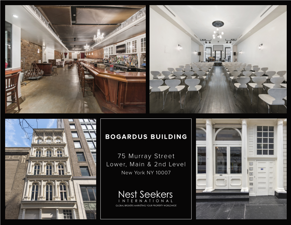 BOGARDUS BUILDING 75 Murray Street