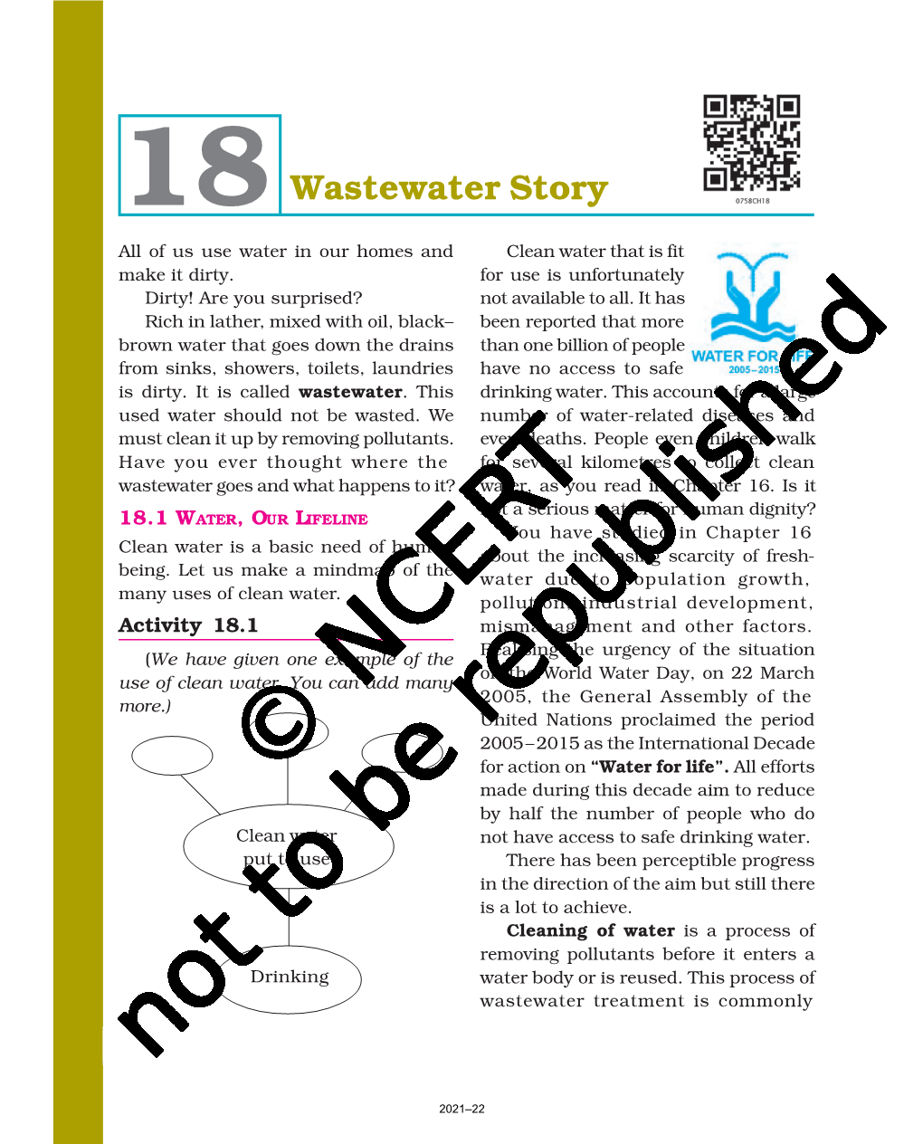 Wastewater Story All of Us Use Water in Our Homes and Clean Water That Is Fit Make It Dirty