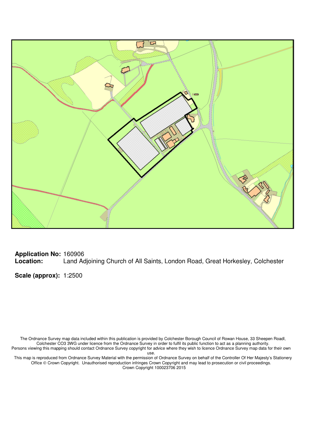 Land Adjoining Church of All Saints, London Road, Great Horkesley, Colchester