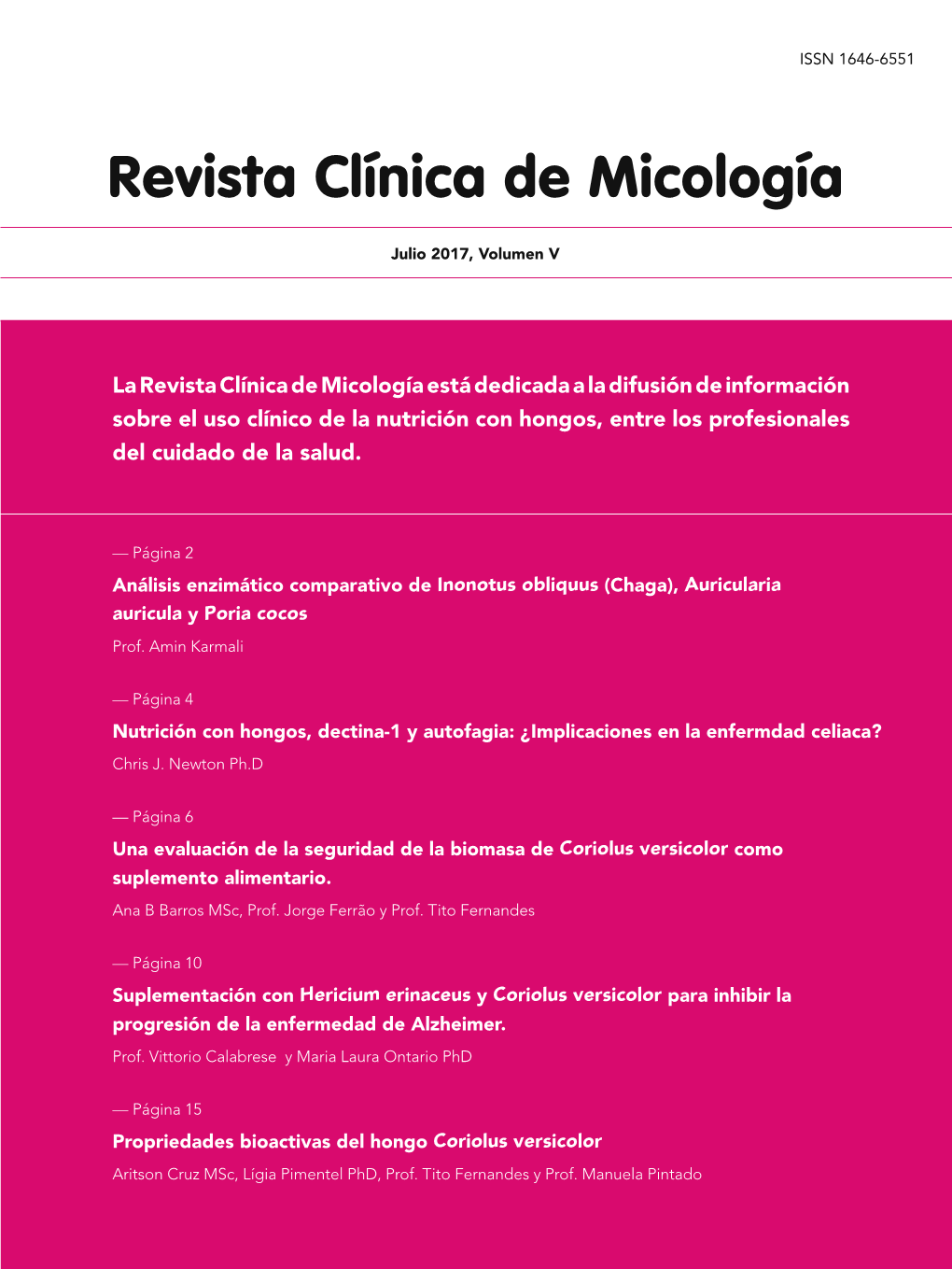 Revista Clínica De Micología
