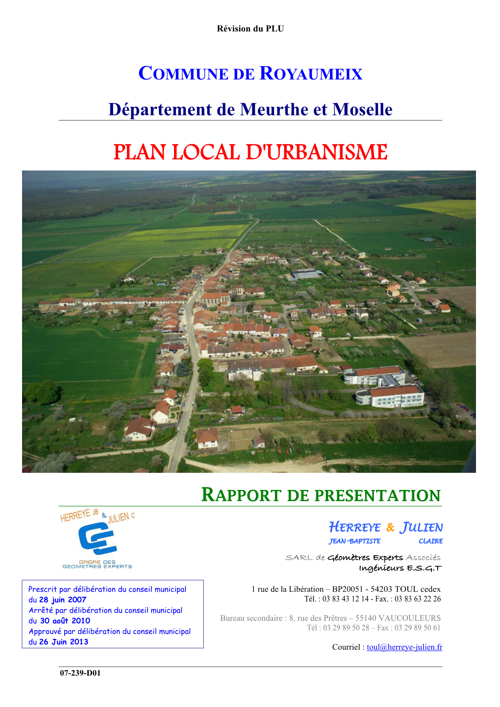 Plan Local D'urbanisme