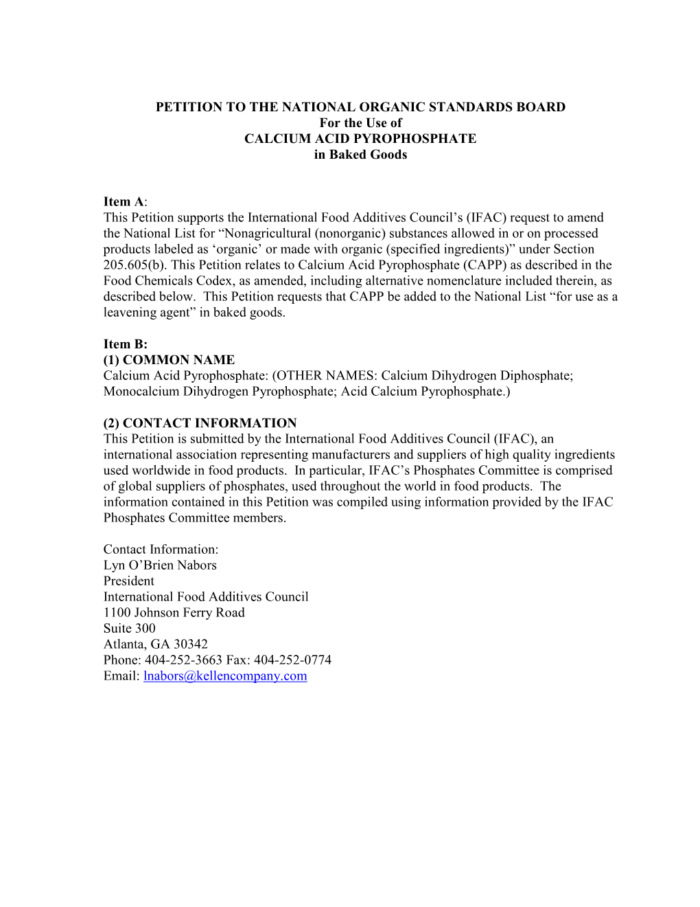 CALCIUM ACID PYROPHOSPHATE in Baked Goods