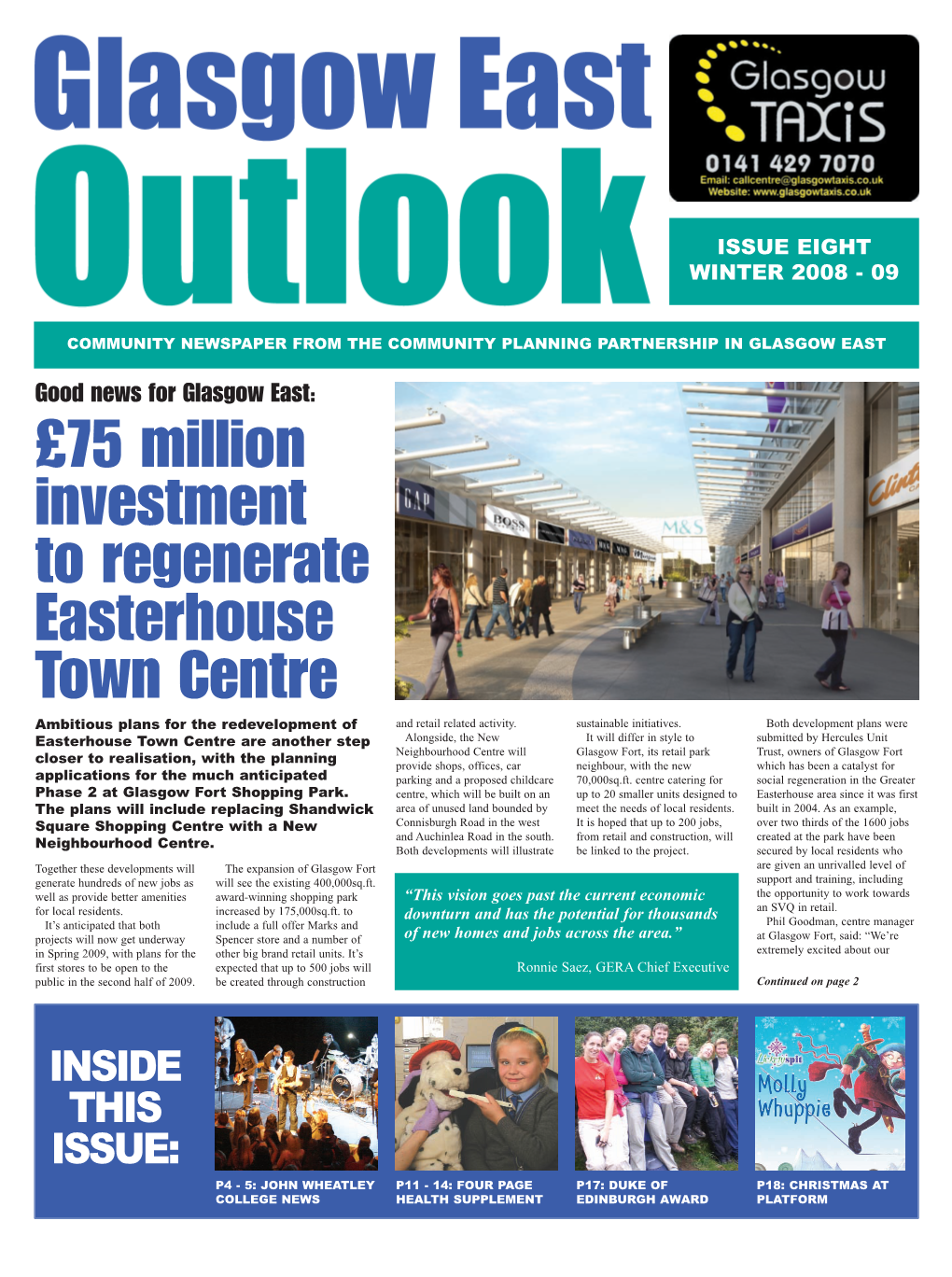 £75 Million Investment to Regenerate Easterhouse Town Centre Ambitious Plans for the Redevelopment of and Retail Related Activity
