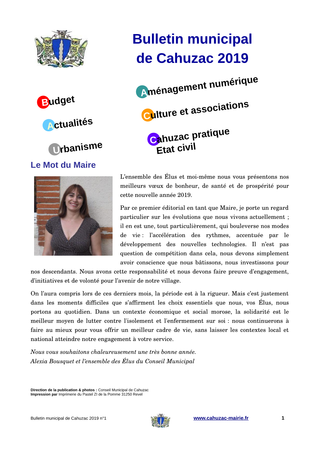 Bulletin Municipal De Cahuzac 2019