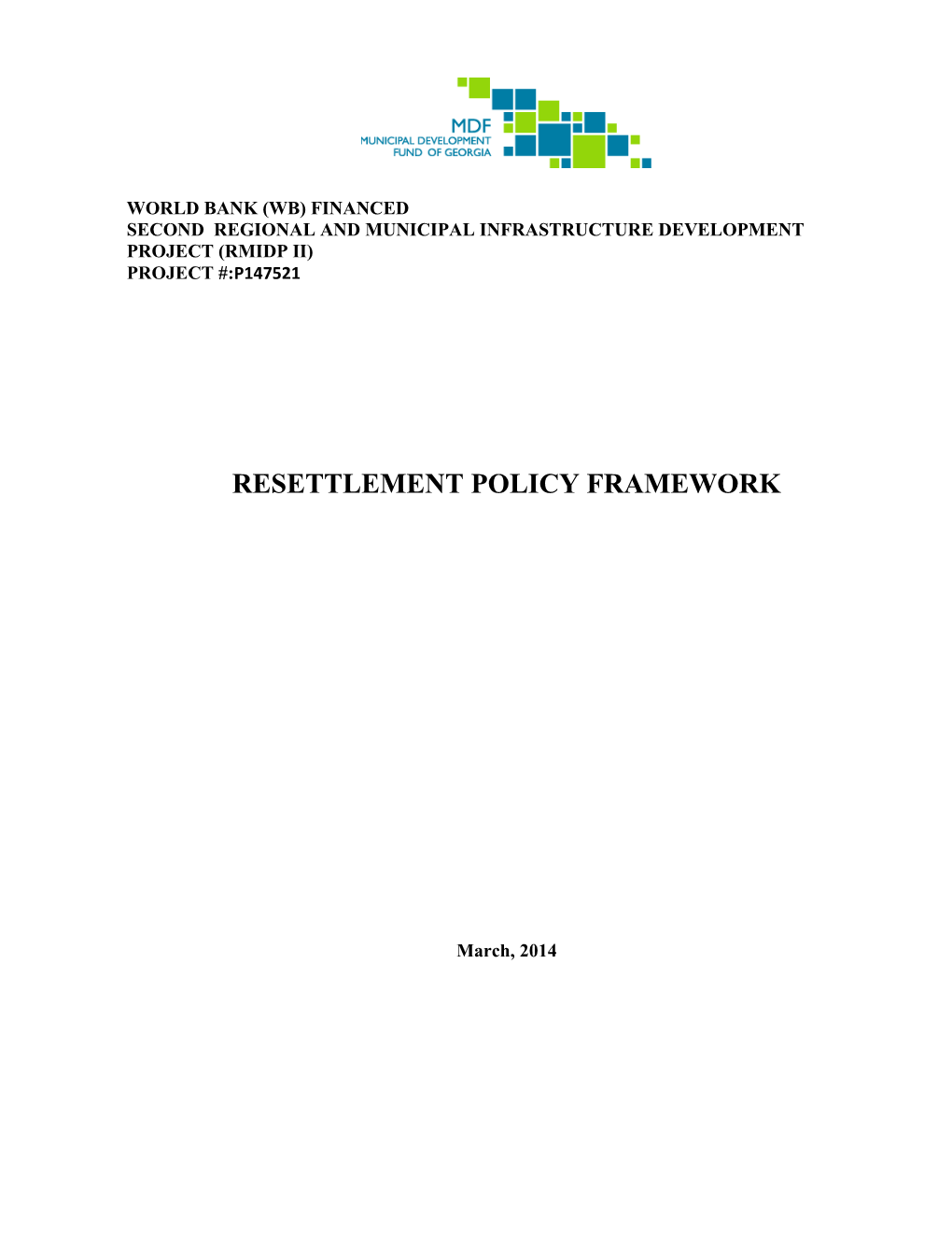 Second Regional and Municipal Infrastructure Development Project (Rmidp Ii)