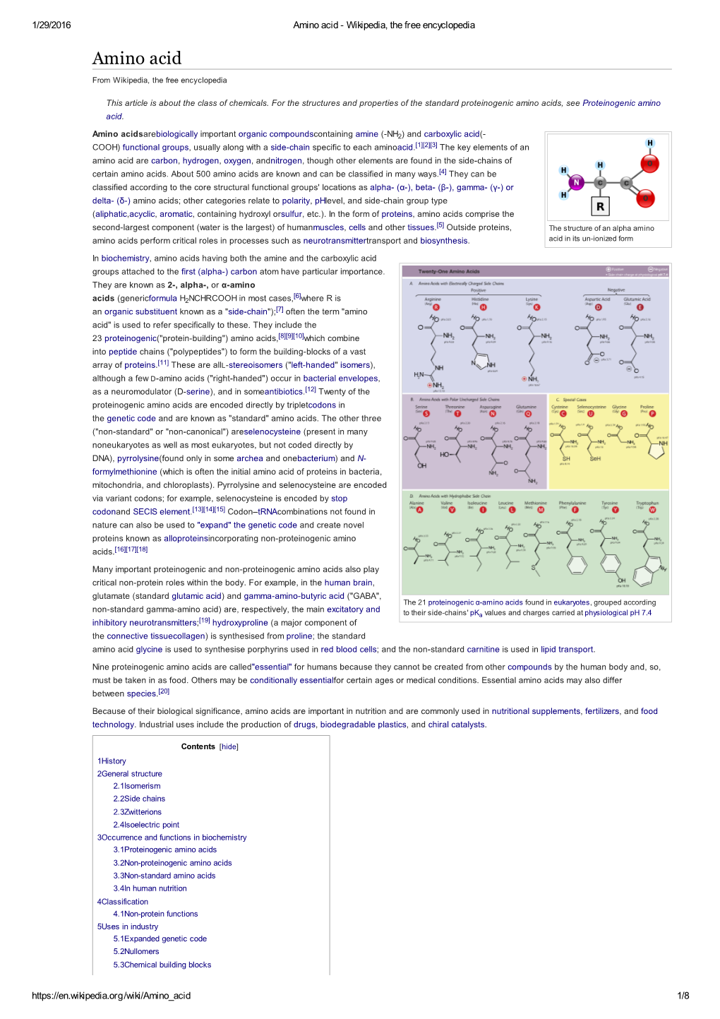 Amino Acid - Wikipedia, the Free Encyclopedia