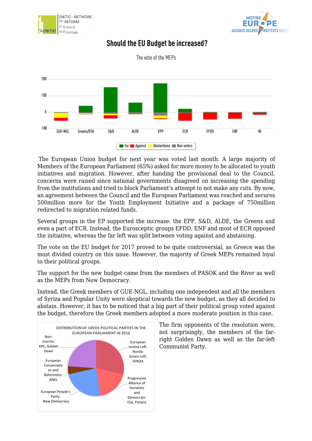 Should the EU Budget Be Increased?