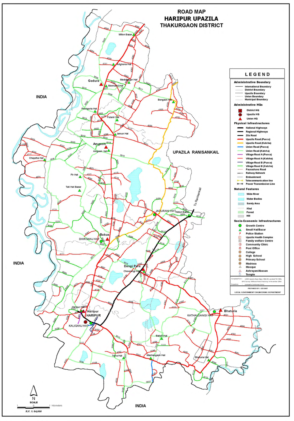 Inventory of LGED Road Network, March 2005, Bangladesh