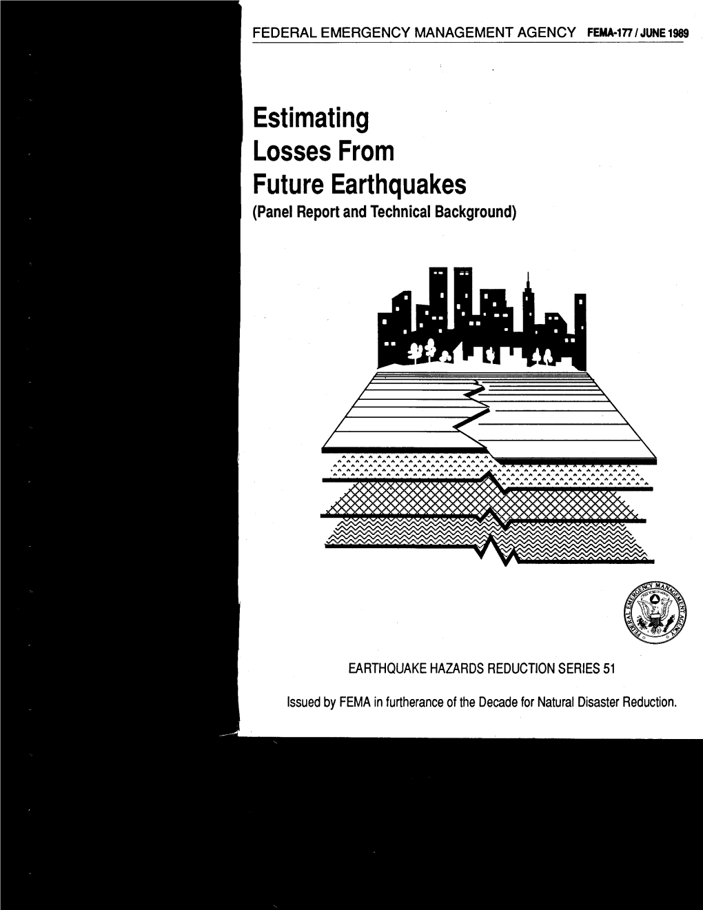 FEMA 177-Estimating Losses from Future Earthquakes (Panel Report