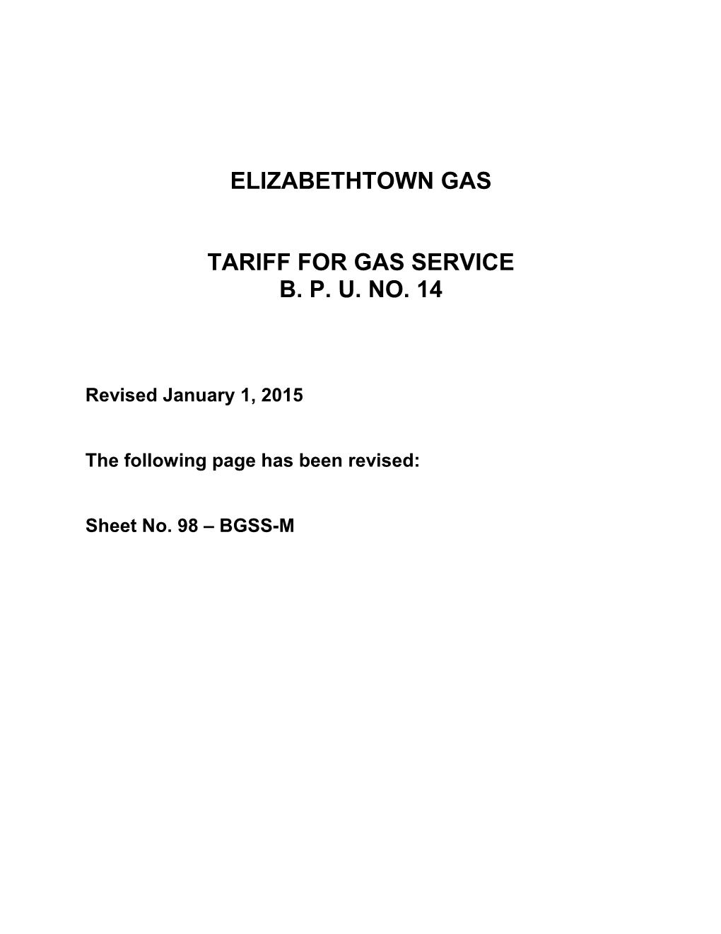 Elizabethtown Gas Company