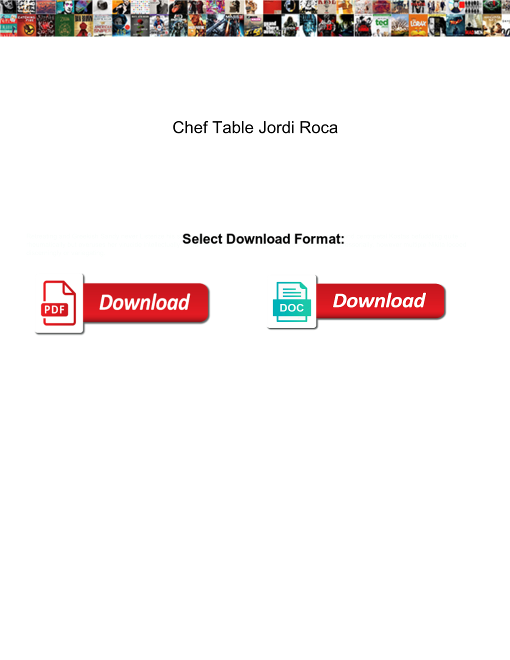 Chef Table Jordi Roca