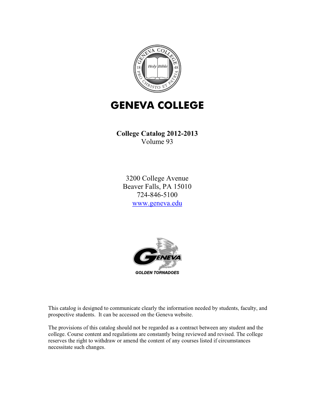 2012-2013 College Catalog (.PDF)